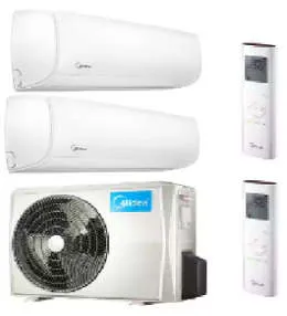 Condizionatori MIDEA MISSION DUAL SPLIT 27-35 9000-12000 BTU WIFI in offerta e a rate. Prezzo chiavi in mano.